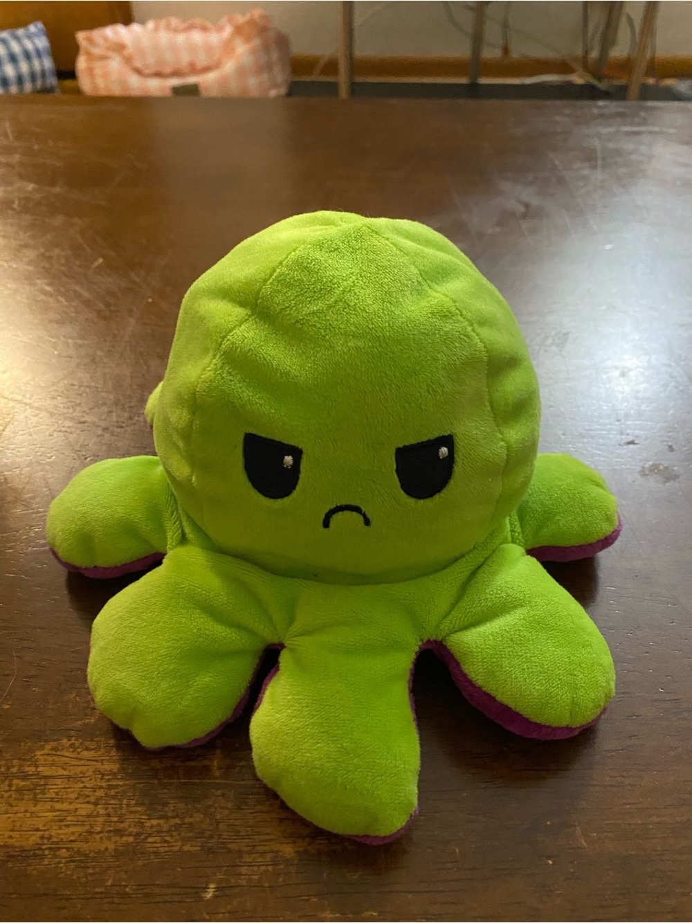 Plush Reversible Octopus Toy - Purple - Picture 2 of 2